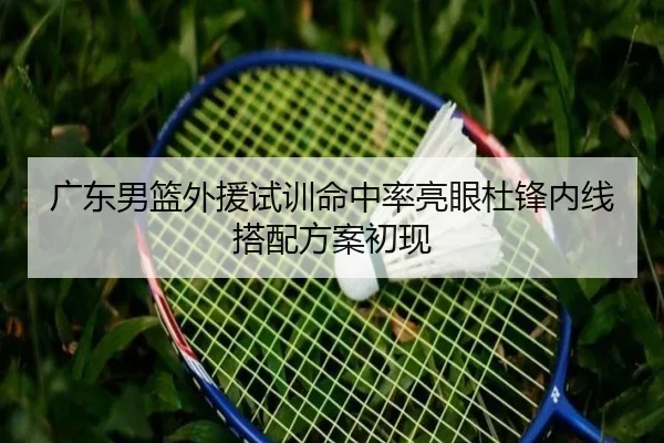 广东男篮外援试训命中率亮眼杜锋内线搭配方案初现